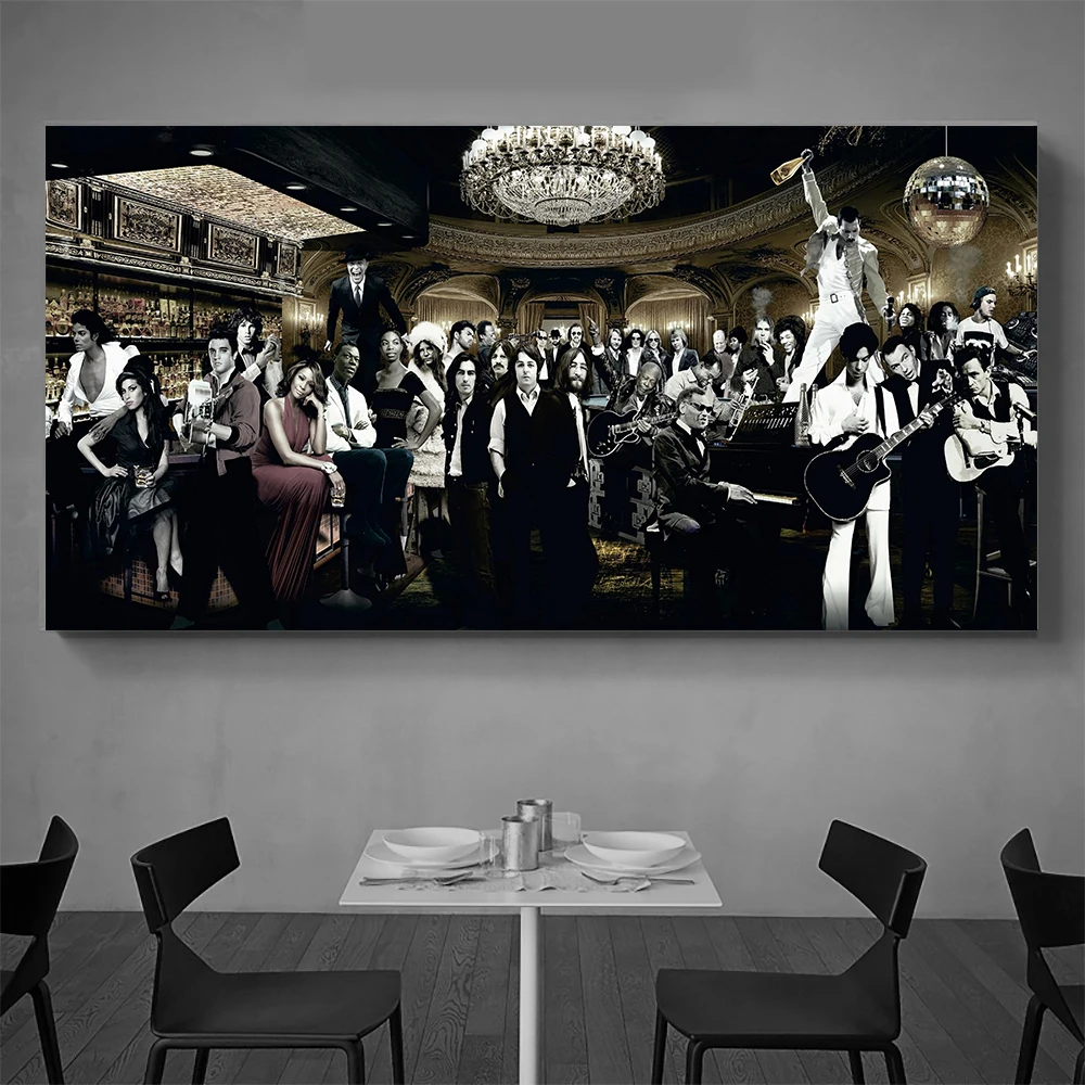 Music Singer Star Gathering Large Living Room Posters and Prints Wall Art Oil Canvas Painting For Bedroom Modern Home Decor
Music Singer Star Gathering Large Living Room Posters and Prints Wall Art Oil Canvas Painting For Bedroom Modern Home Decor