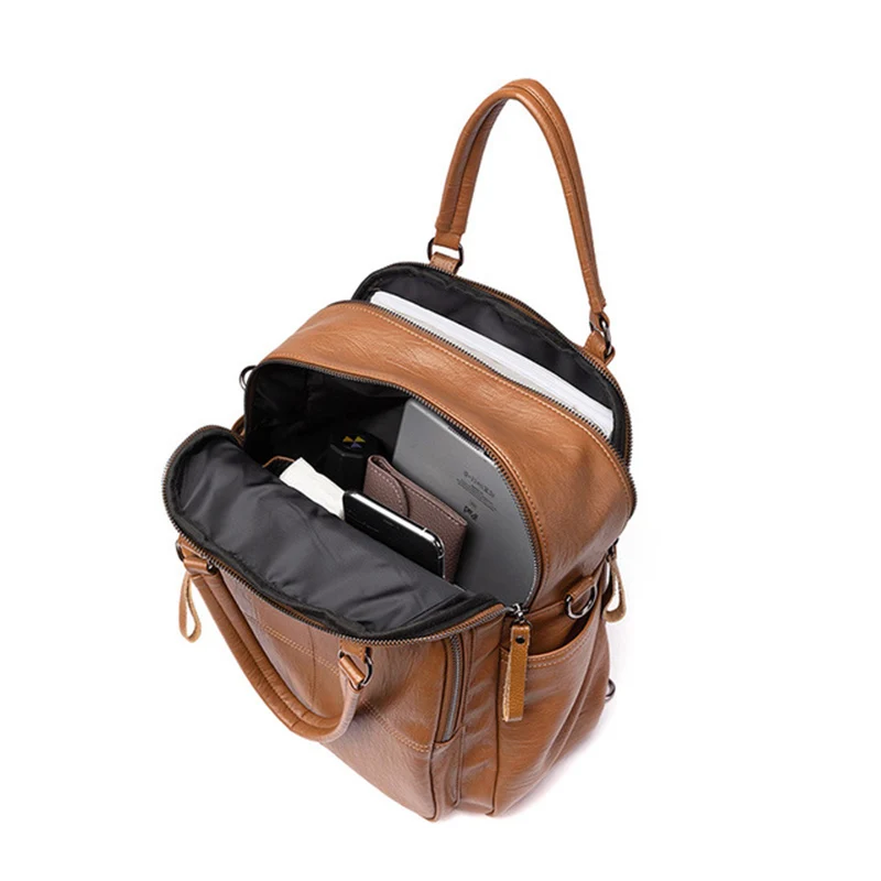 Women Luxury Cowhide Backpacks Girls Waterproof School Bag Female Anti-theft Shoulder Bag Multifunction Travel Backpack Mochila
Women Luxury Cowhide Backpacks Girls Waterproof School Bag Female Anti-theft Shoulder Bag Multifunction Travel Backpack Mochila