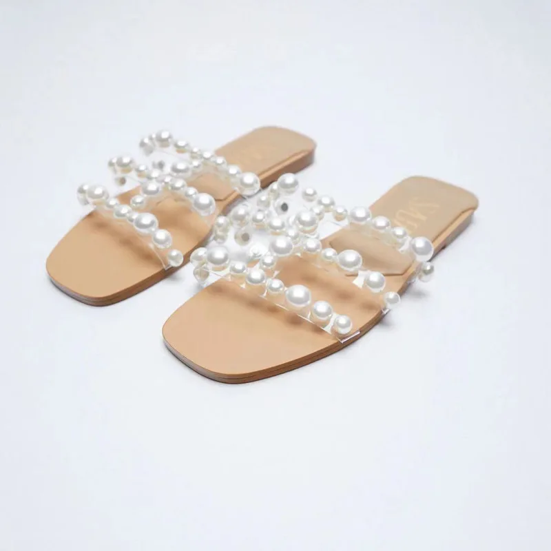ZAR Woman 2022 Flat Shoes Spring Summer New Sexy Fashion Pearl Square Toe Flat-Heeled Beach Sandals For Women Plus Size 35-41
ZAR Woman 2022 Flat Shoes Spring Summer New Sexy Fashion Pearl Square Toe Flat-Heeled Beach Sandals For Women Plus Size 35-41