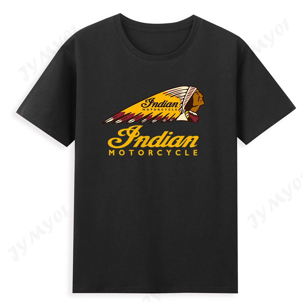 Classic Indianer Motorcycle T Shirt Retro Style Men's Shirt Four Seasons Pure Cotton Locomotive Pattern Men's T-shirt
Classic Indianer Motorcycle T Shirt Retro Style Men's Shirt Four Seasons Pure Cotton Locomotive Pattern Men's T-shirt