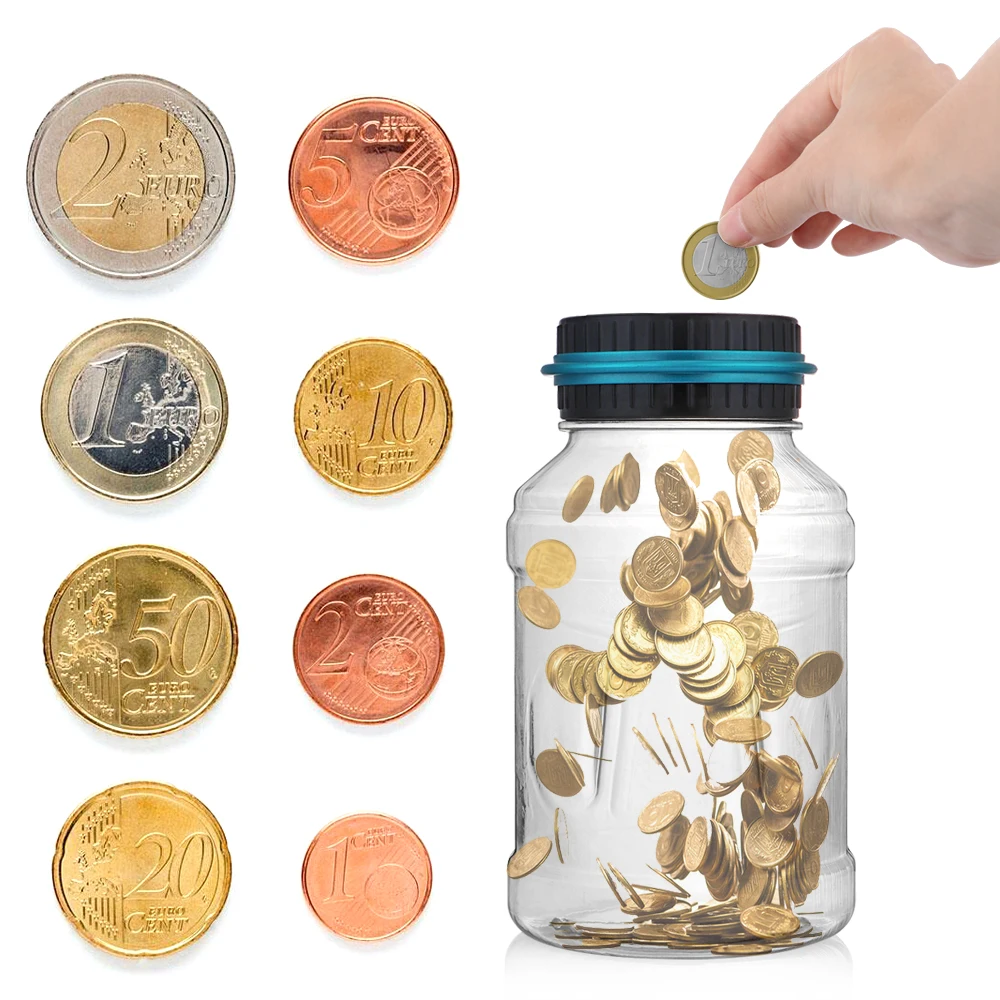 Копилка счетчик монета электронный цифровой ЖК подсчет коробка для монет USD EURO