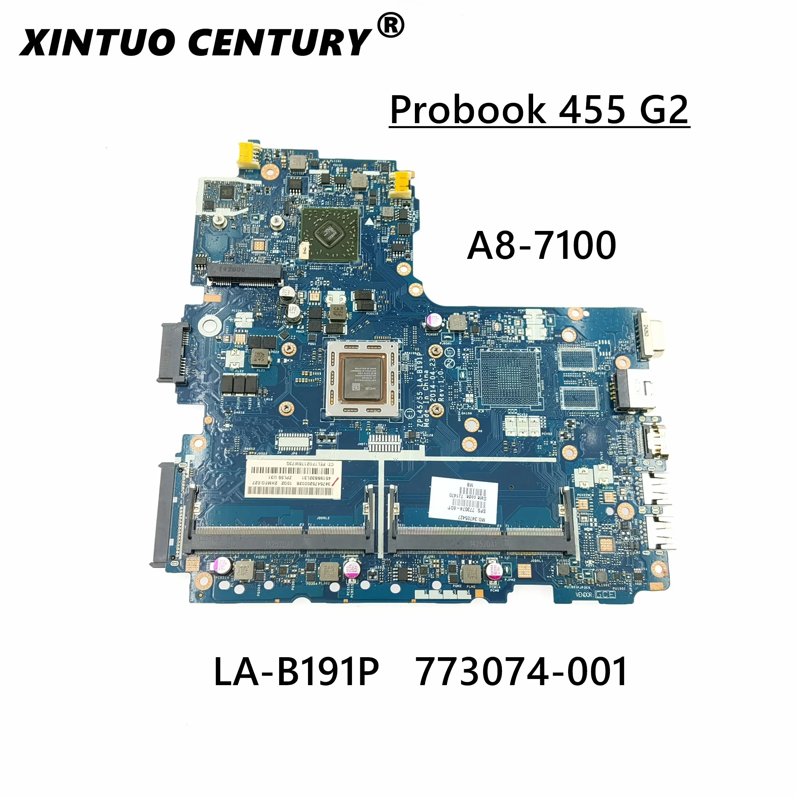 Для HP Probook 455 G2 Материнская плата ноутбука 773074-601 773074-001 аккумулятор большой емкости ZPL45 55 LA-B191P A8-7100 Процессор DDR3 
Для HP Probook 455 G2 Материнская плата ноутбука 773074-601 773074-001 аккумулятор большой емкости ZPL45 55 LA-B191P A8-7100 Процессор DDR3
