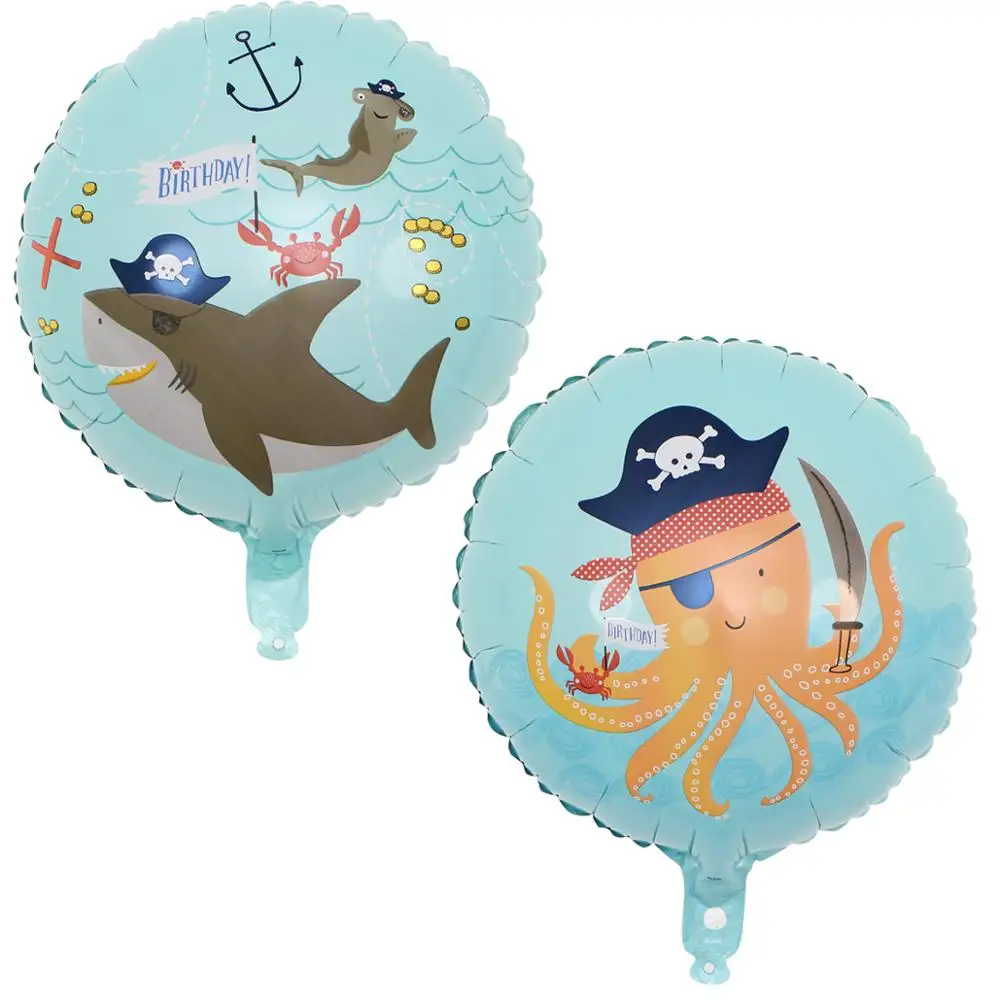 1Set Marine Life Pirate Shark Aluminum Foil Balloon Party Decorations Kids Inflatable Globos Children's Day Sea Animal Toys
1Set Marine Life Pirate Shark Aluminum Foil Balloon Party Decorations Kids Inflatable Globos Children's Day Sea Animal Toys