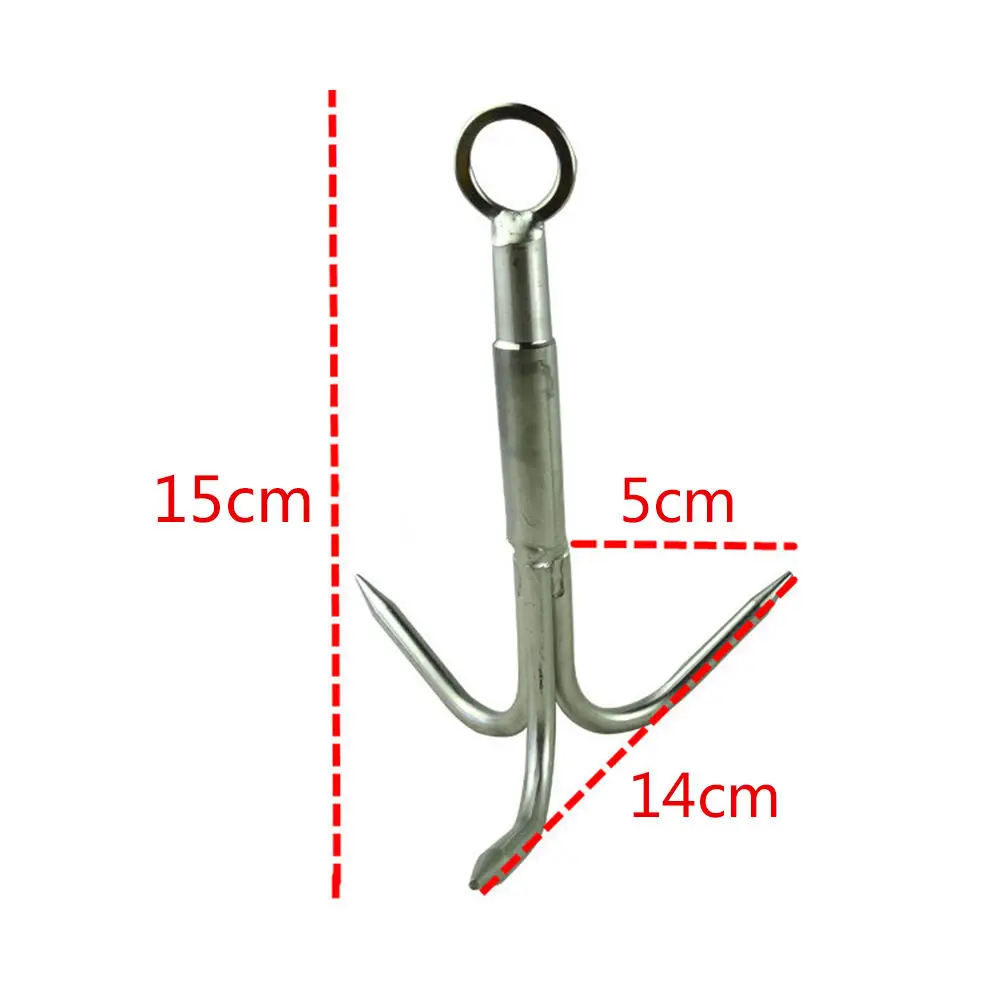 Outdoor Climbing Claw M Size Stainless Steel Grappling Hook Gravity Hook Flying Tigers Aquatic Anchor Hook for Outdoor Safety 
Outdoor Climbing Claw M Size Stainless Steel Grappling Hook Gravity Hook Flying Tigers Aquatic Anchor Hook for Outdoor Safety