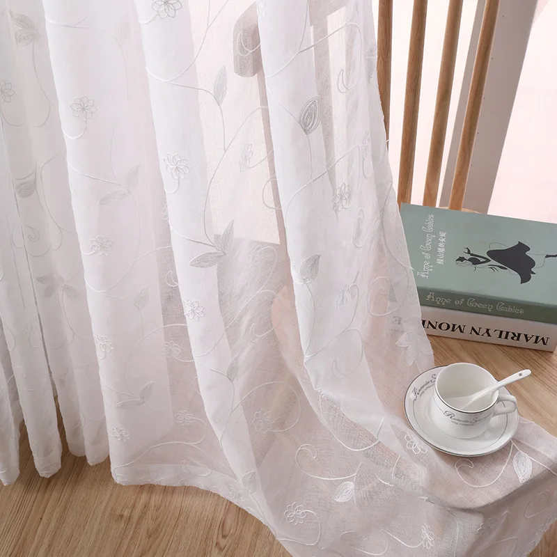 Fresh and Simple Style Embroidered Curtains Living Room Bedroom Modern Minimalist Floating Screens
Fresh and Simple Style Embroidered Curtains Living Room Bedroom Modern Minimalist Floating Screens