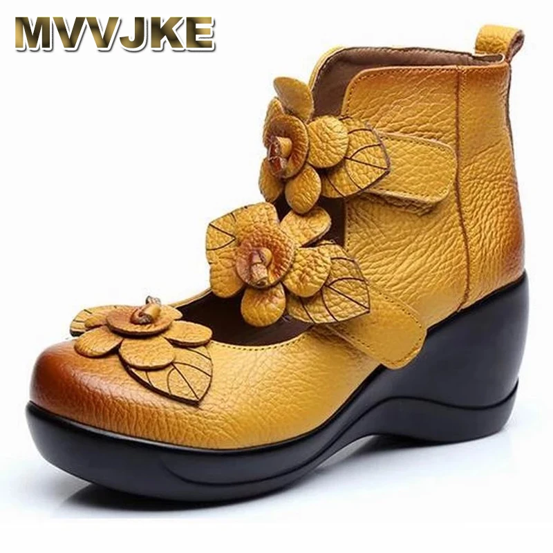 MVVJKESummer High Wedges Platform Pumps for Women Genuine Leather High Heels Platform Round Toe Pump Women's Shoes Zapatos Mujer
MVVJKESummer High Wedges Platform Pumps for Women Genuine Leather High Heels Platform Round Toe Pump Women's Shoes Zapatos Mujer