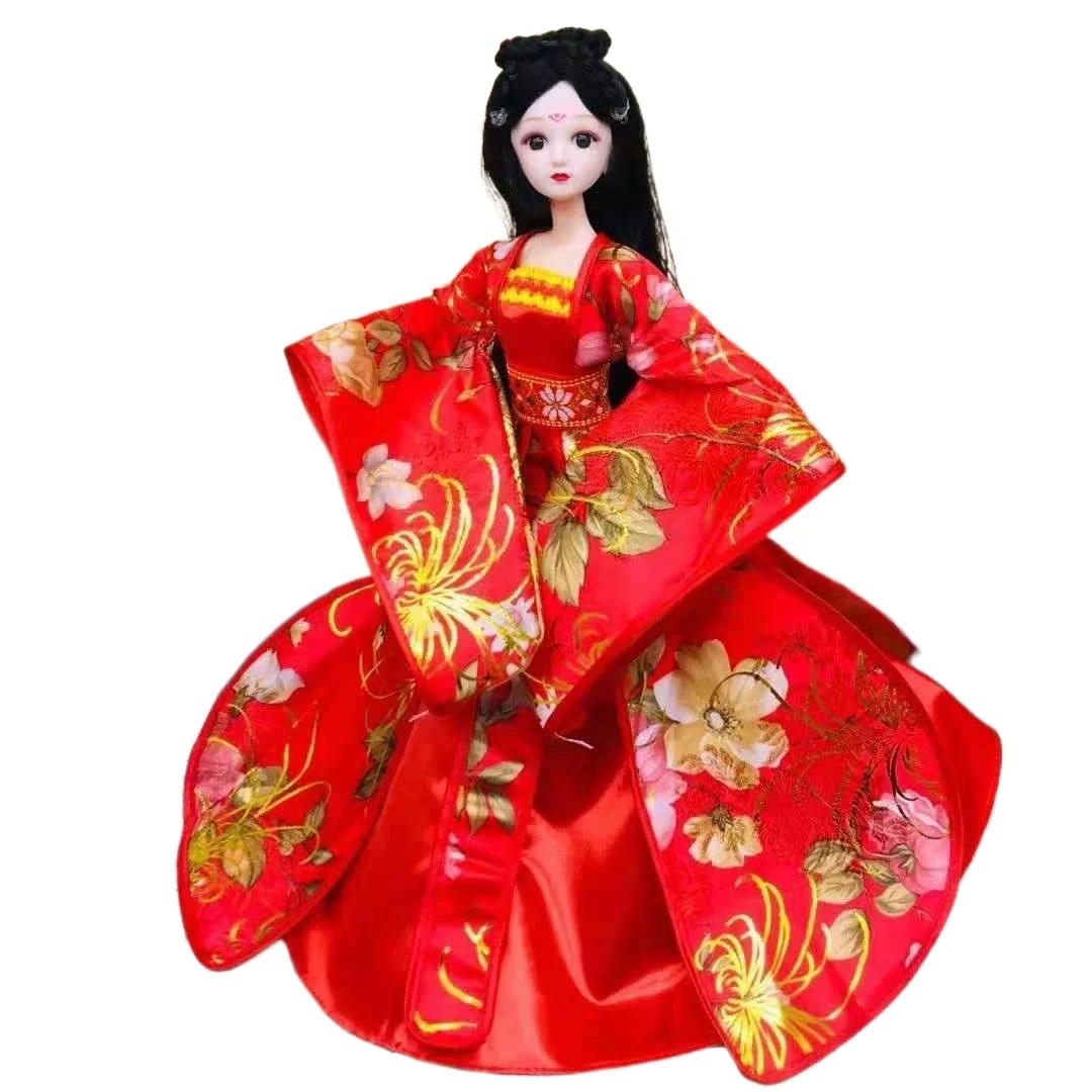 1/6 Cosplay Red Doll Dress For Barbie Doll Clothes Traditional Chinese Ancient Beauty Costume Wedding Party Gown Accessories Toy 
1/6 Cosplay Red Doll Dress For Barbie Doll Clothes Traditional Chinese Ancient Beauty Costume Wedding Party Gown Accessories Toy