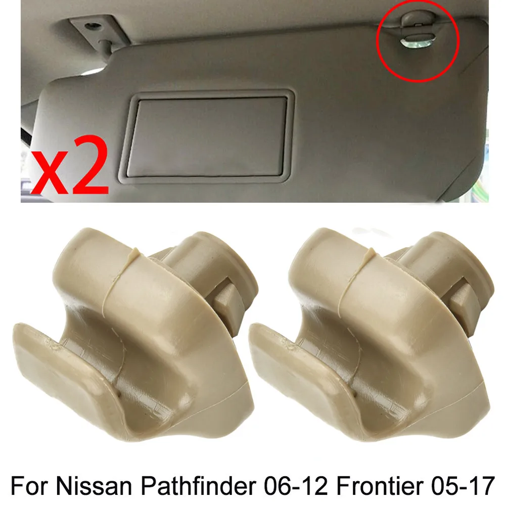2pcs Sun Visor Bracket Clip 96409BC402 96409EA00A 96409CG000 Accessory For Nissan Pathfinder 06-12 Frontier 05-17 Gray Durable
2pcs Sun Visor Bracket Clip 96409BC402 96409EA00A 96409CG000 Accessory For Nissan Pathfinder 06-12 Frontier 05-17 Gray Durable