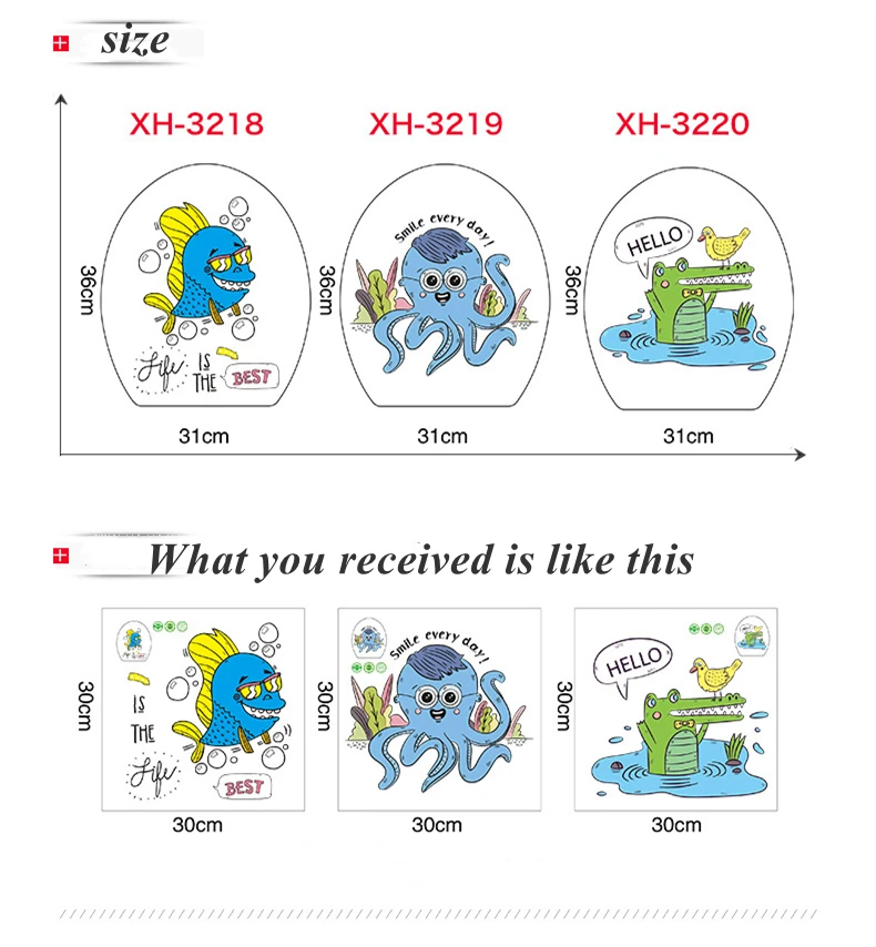 Bathroom Toilet Wall Stickers Creative Children Cartoon Cute Animal Self-adhesive Painting Waterproof Tile Stickers
Bathroom Toilet Wall Stickers Creative Children Cartoon Cute Animal Self-adhesive Painting Waterproof Tile Stickers