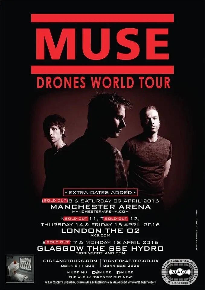 Шелковый постер MUSE Drones 2016 UK World Арена тур, Настенный декор, картина для комнаты 24x36 дюймов
Шелковый постер MUSE Drones 2016 UK World Арена тур, Настенный декор, картина для комнаты 24x36 дюймов