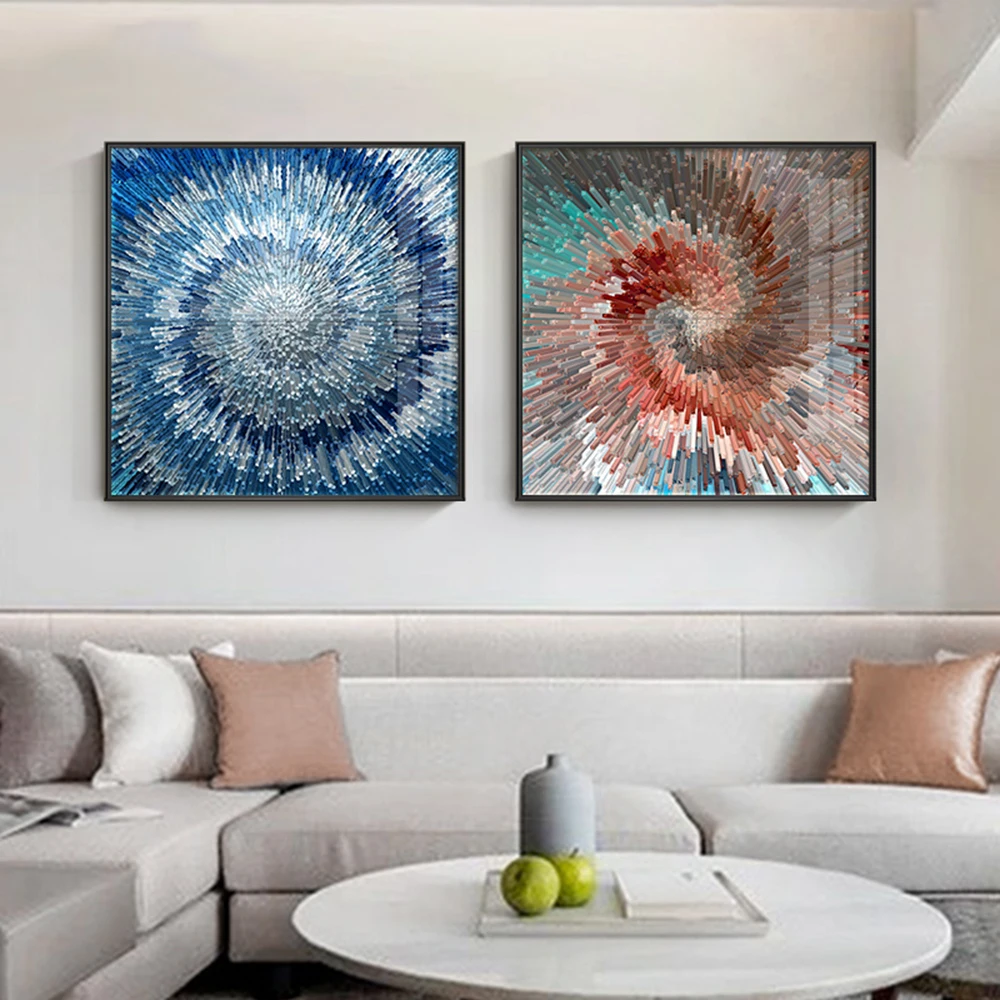 Abstract Red Blue Lattice Canvas Painting Simple Light Luxury Style Poster For Living Room Decoration Wall Pictures Room Decor 
Abstract Red Blue Lattice Canvas Painting Simple Light Luxury Style Poster For Living Room Decoration Wall Pictures Room Decor