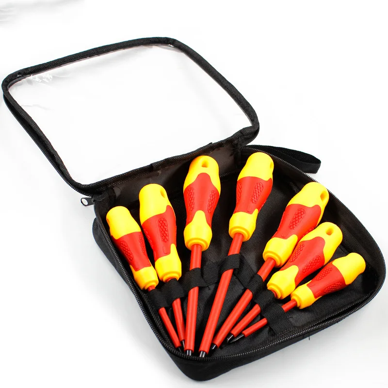 8 Pcs Electricians Screwdriver Set Tool Electrical Insulated High Voltage Multi Screw Head Type C1
8 Pcs Electricians Screwdriver Set Tool Electrical Insulated High Voltage Multi Screw Head Type C1