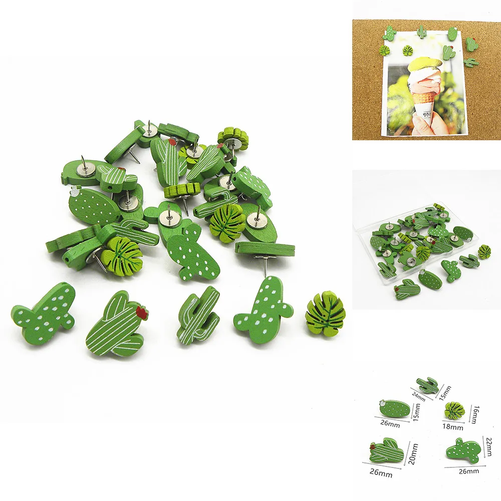 30 Pcs/box Thumbtack Wall Studs Office School Supplies Drawing Board Wooden Thumbtack Cactus Palm Leaf Thumb Tack Push Pins
30 Pcs/box Thumbtack Wall Studs Office School Supplies Drawing Board Wooden Thumbtack Cactus Palm Leaf Thumb Tack Push Pins