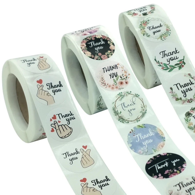 500 Pcs A Roll Pink Flower Thank You Stickers Round Seal Lable Wedding Paper Handmade Plant Envelope Wasi Tape Kawai Stationery
500 Pcs A Roll Pink Flower Thank You Stickers Round Seal Lable Wedding Paper Handmade Plant Envelope Wasi Tape Kawai Stationery