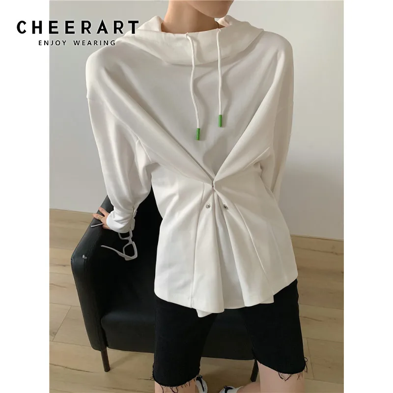 Белая толстовка CHEERART, Женский пуловер, Свитшот оверсайз, повседневный Топ в стиле K-POP Харадзюку, модная осенняя одежда 2020
Белая толстовка CHEERART, Женский пуловер, Свитшот оверсайз, повседневный Топ в стиле K-POP Харадзюку, модная осенняя одежда 2020
