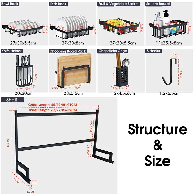 Utensils Holder Stainless Steel Kitchen Shelf Organizer Dishes Drying Rack Over Sink Drain Rack Kitchen Storage Countertop
Utensils Holder Stainless Steel Kitchen Shelf Organizer Dishes Drying Rack Over Sink Drain Rack Kitchen Storage Countertop