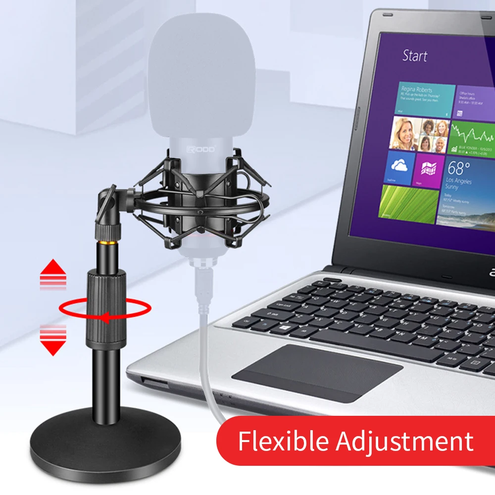 Profession USB Condenser Microphone Tabletop Stand with Shock Mount Holder Pop Filter mic Stand for K669 k670 bm 800 Microphone
Profession USB Condenser Microphone Tabletop Stand with Shock Mount Holder Pop Filter mic Stand for K669 k670 bm 800 Microphone