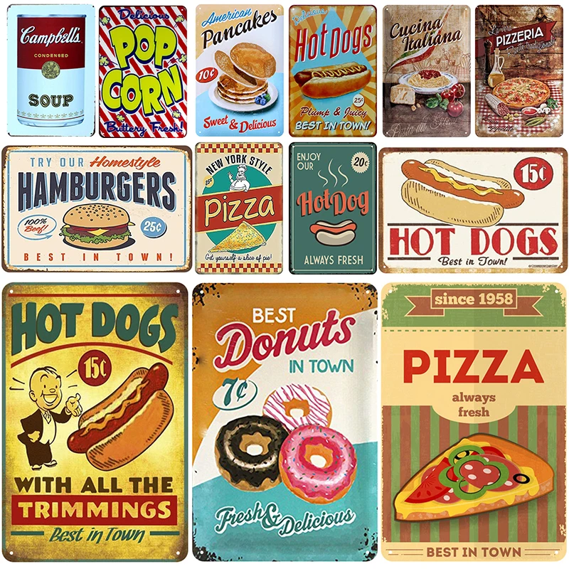 Hot Dogs Plaque Metal Vintage Tin Signs Bar Decoration Plaque Iron Poster Pub Man Cave Funny Classical Retro Painting
Hot Dogs Plaque Metal Vintage Tin Signs Bar Decoration Plaque Iron Poster Pub Man Cave Funny Classical Retro Painting