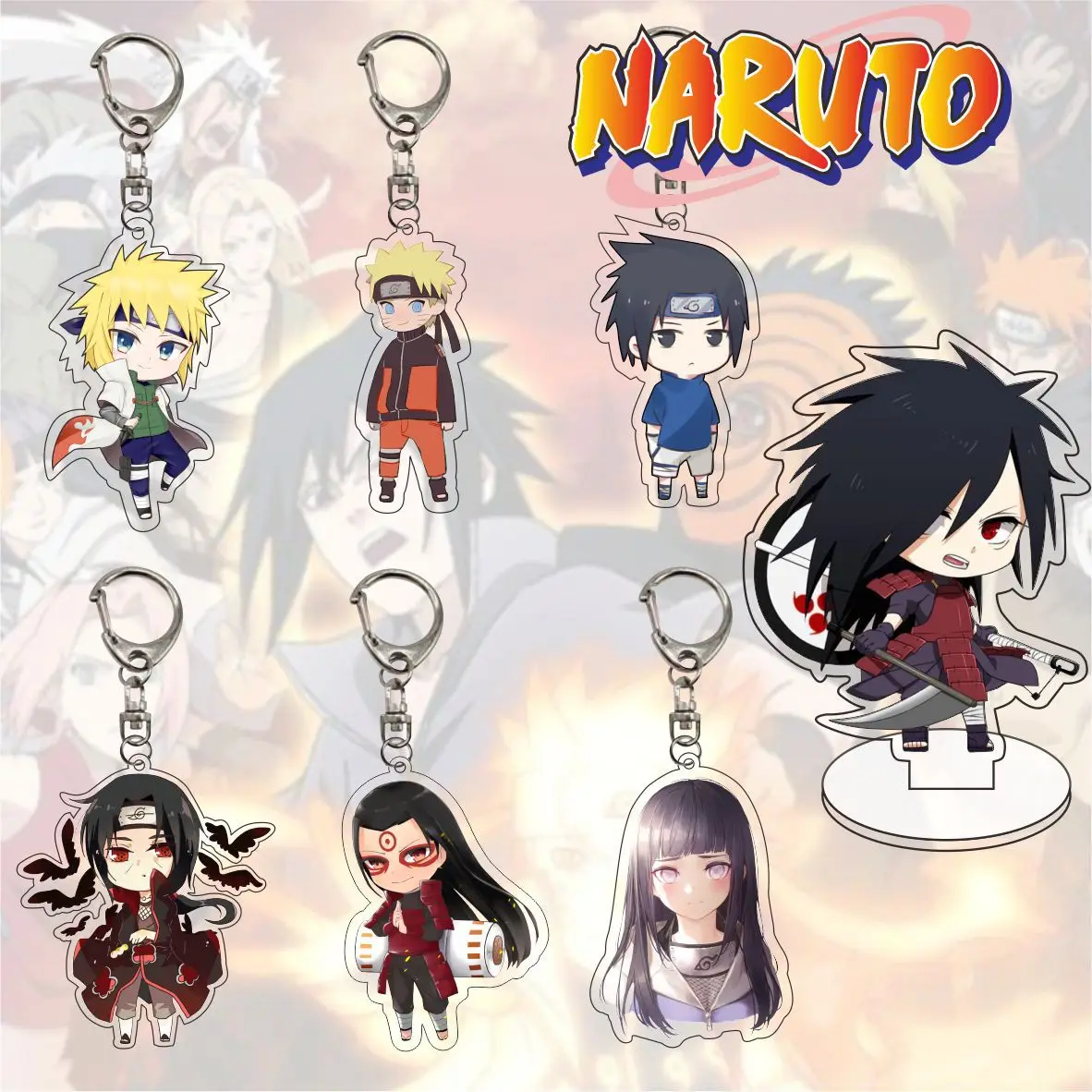 Cute Ninja Q Version Characters Keychain Cartoon Double-side Acrylic Key Ring Holder Bag Charm Classic Anime Jewelry Teens Gift
Cute Ninja Q Version Characters Keychain Cartoon Double-side Acrylic Key Ring Holder Bag Charm Classic Anime Jewelry Teens Gift
