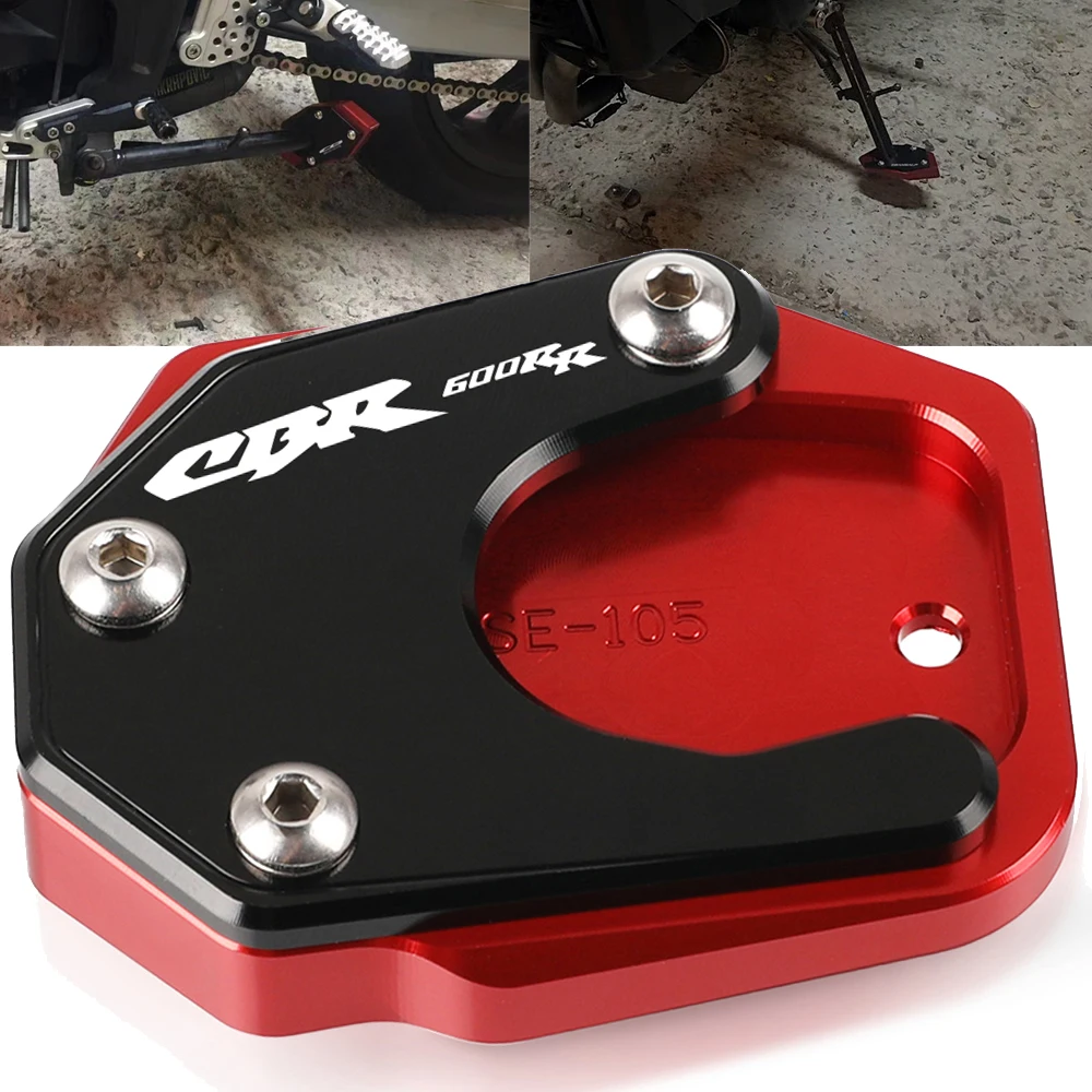 

For Honda CBR600RR CBR 600 RR CBR 600RR CBR600 RR 2013 2014 2015 Foot Side Stand Pad Plate Kickstand Enlarger Support Extension