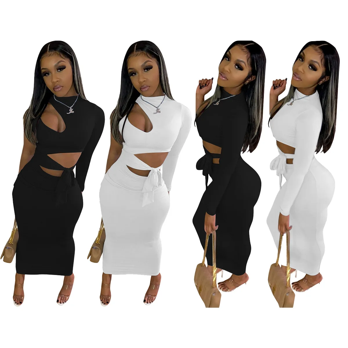 Somoshein S-2xl Fashion Women Dress One Shoulder Long Sleeve Cut Out Sexy Clubwear Lace Up Maxi Dresses Wholesale Dropshopping
Somoshein S-2xl Fashion Women Dress One Shoulder Long Sleeve Cut Out Sexy Clubwear Lace Up Maxi Dresses Wholesale Dropshopping