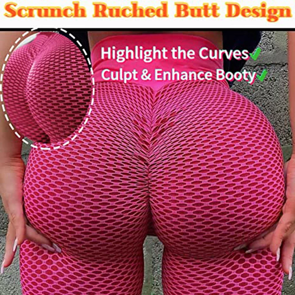 Women's Ruched Butt Lifting High Waist Yoga Pants Tummy Control Stretchy Workout Leggings Trousers Textured Booty Tights
Women's Ruched Butt Lifting High Waist Yoga Pants Tummy Control Stretchy Workout Leggings Trousers Textured Booty Tights
