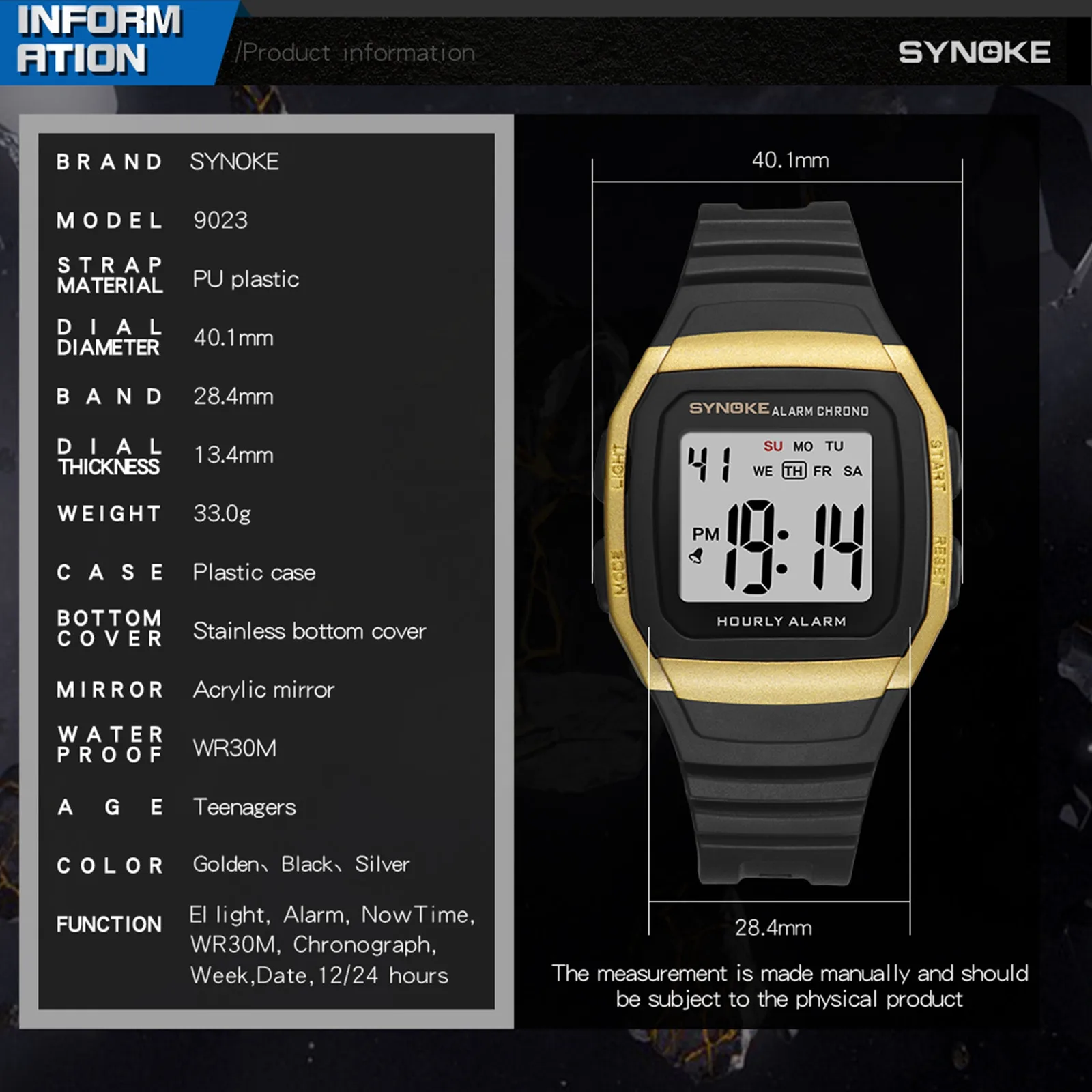 Multifunctional Sports Men Watch Shockproof And Waterproof Student Electronic Wrist Clock Male Outdoor Wrist Clock Zegarek meski
Multifunctional Sports Men Watch Shockproof And Waterproof Student Electronic Wrist Clock Male Outdoor Wrist Clock Zegarek meski