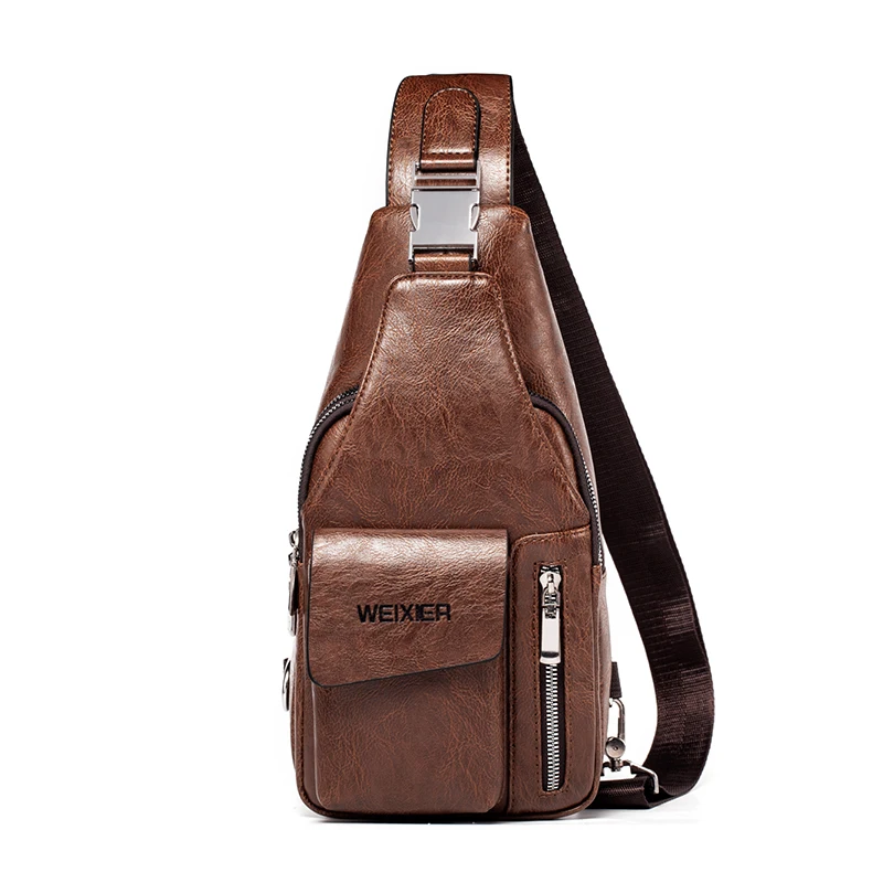 Men's Chest Bag Outdoor Casual Men's Messenger Bag PU Leather Multifunctional Waterproof Shoulder Bag Traveling Backpack Bolso
Men's Chest Bag Outdoor Casual Men's Messenger Bag PU Leather Multifunctional Waterproof Shoulder Bag Traveling Backpack Bolso