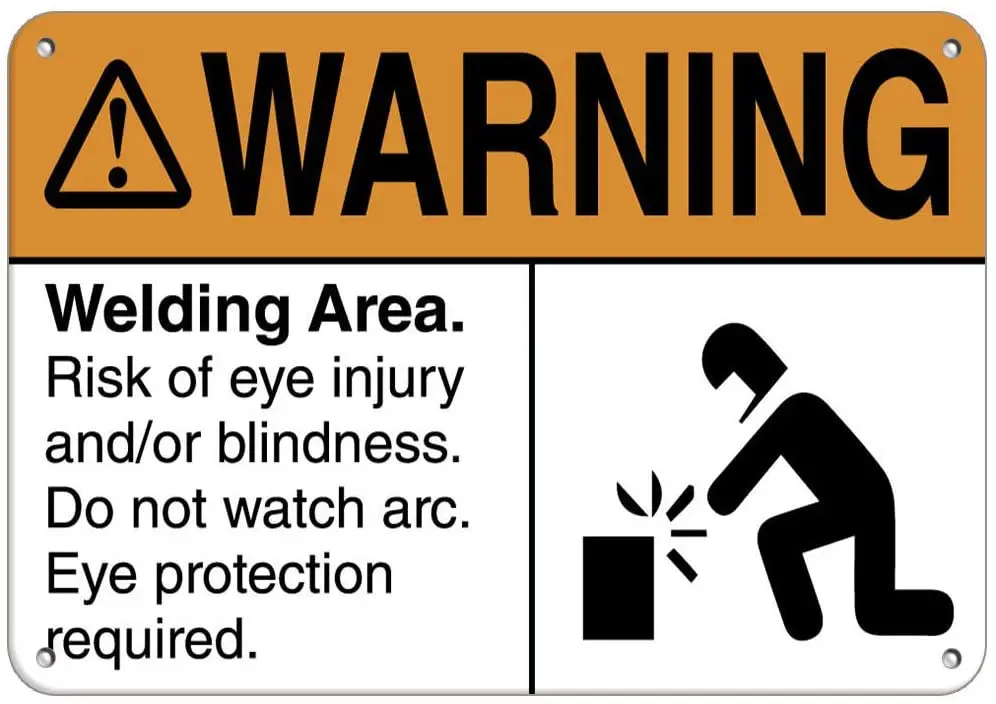 Warning Welding Area Required Eye Protection Style 2 Label Vinyl Decal Sticker Kit OSHA Safety Label Compliance Signs 8"
Warning Welding Area Required Eye Protection Style 2 Label Vinyl Decal Sticker Kit OSHA Safety Label Compliance Signs 8"