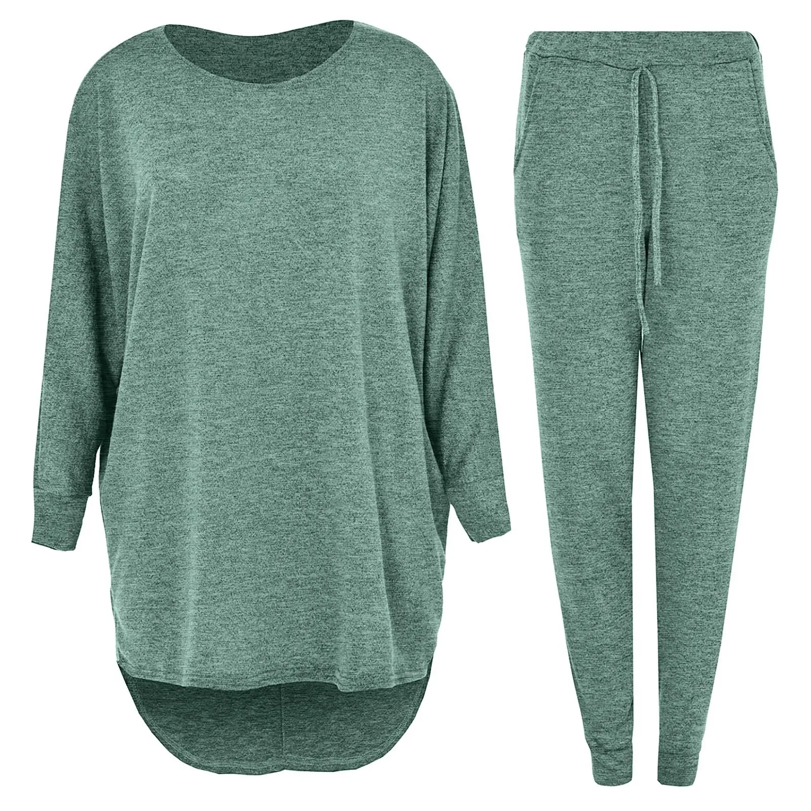 2021 New Track Suit Women Oversize Fashion Casual Solid Shirt Round Neck Blouse Pocket Pant Suit
2021 New Track Suit Women Oversize Fashion Casual Solid Shirt Round Neck Blouse Pocket Pant Suit