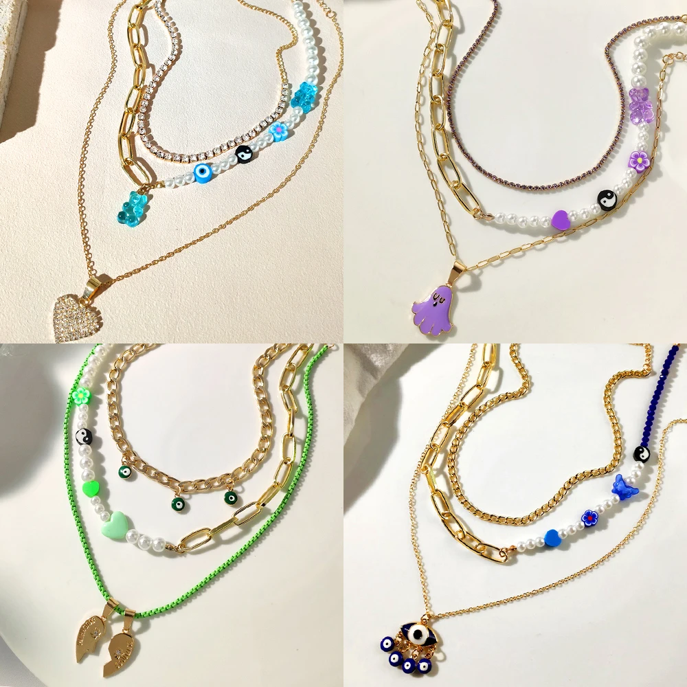 Y2K Candy Color Asymmetry Pearl Beaded Necklace For Women Heart Evil Eye Animal Bohemia Multilayer Necklaces Jewelry Wholesale
Y2K Candy Color Asymmetry Pearl Beaded Necklace For Women Heart Evil Eye Animal Bohemia Multilayer Necklaces Jewelry Wholesale