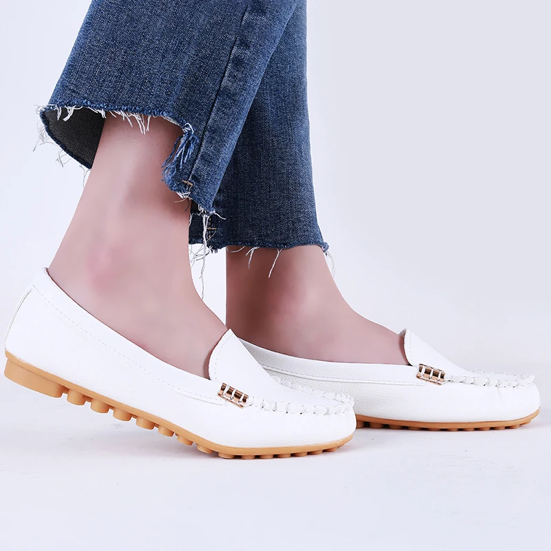 Women Casual Flat Shoes Spring Autumn Loafer Slips Soft Round Toe Denim Flats Jeans Plus Size | Обувь