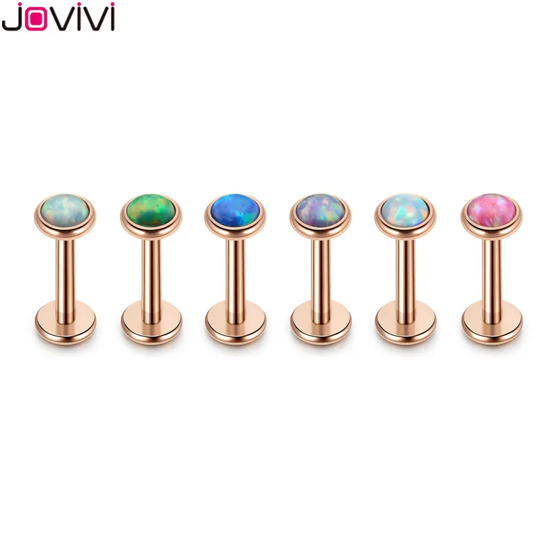 Jovivi 316L Stainless Steel Stud Earrings 3mm Synthetic Opal Labret Monroe Lip Medusa Ear Studs Lip Ring Body Piercing 1.2mm/16G
Jovivi 316L Stainless Steel Stud Earrings 3mm Synthetic Opal Labret Monroe Lip Medusa Ear Studs Lip Ring Body Piercing 1.2mm/16G