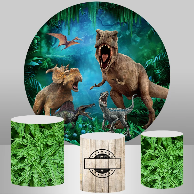 Round Circle Backdrop Jungle Dinosaur Background Boy Baby Shower 1st Birthday Party decoration Dessert table Banner
Round Circle Backdrop Jungle Dinosaur Background Boy Baby Shower 1st Birthday Party decoration Dessert table Banner