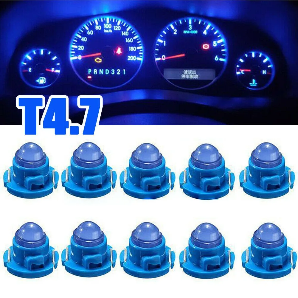 10pcs Blue T4.7 Wedge LED Bulbs Instrument Panel Light Dash Lamp Car Universal 10.3mm*12mm Climate Control Light Bulbs
10pcs Blue T4.7 Wedge LED Bulbs Instrument Panel Light Dash Lamp Car Universal 10.3mm*12mm Climate Control Light Bulbs