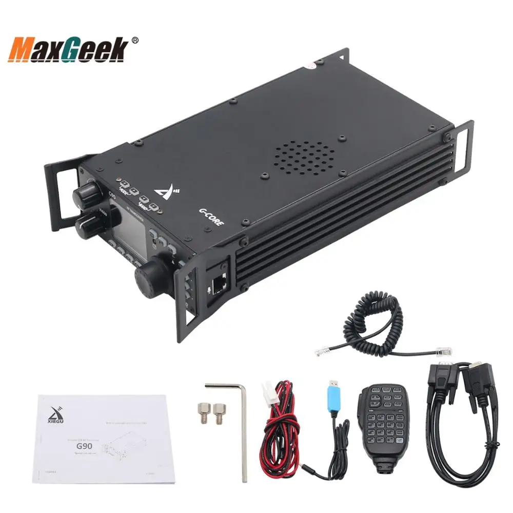 Maxgeek XIEGU G90 Outdoor Shortwave Radio SDR Portable Transceiver HF 20W SSB/CW/AM 0.5-30MHz w Built-in Antenna Tuner IF Output
Maxgeek XIEGU G90 Outdoor Shortwave Radio SDR Portable Transceiver HF 20W SSB/CW/AM 0.5-30MHz w Built-in Antenna Tuner IF Output
