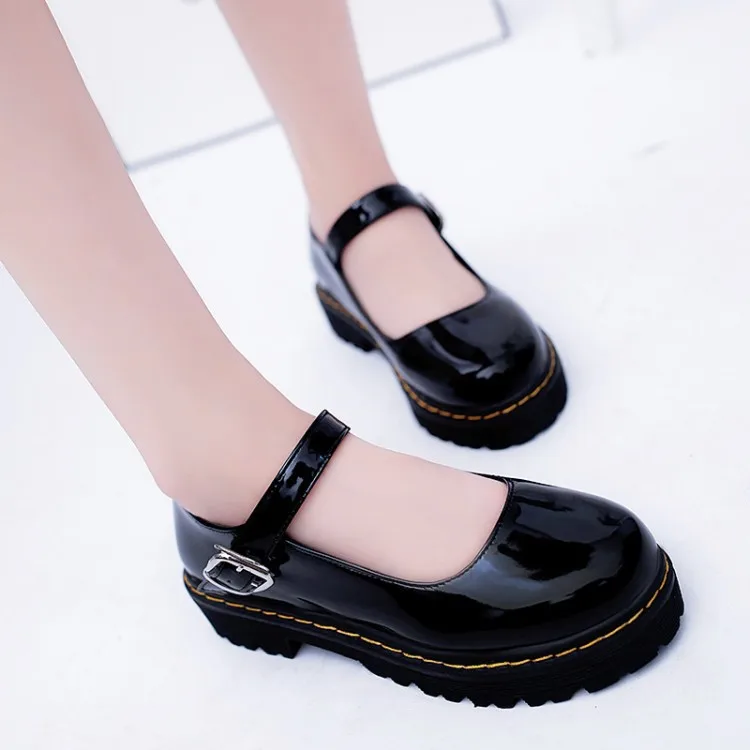Shallow Pu Leather Women Dress Shoes Round Toe Female Patent Leather Business Shoes Loose Cake Women's Flat Shoes
Shallow Pu Leather Women Dress Shoes Round Toe Female Patent Leather Business Shoes Loose Cake Women's Flat Shoes