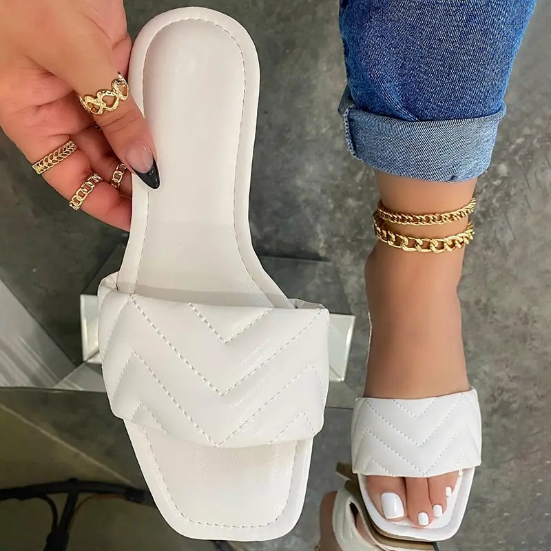 Soft Leather Women Slippers Summer 2021 Flat Heels Beach Casual Slides Shoes Woman Outdoor Sandals Chaussure Femme
Soft Leather Women Slippers Summer 2021 Flat Heels Beach Casual Slides Shoes Woman Outdoor Sandals Chaussure Femme