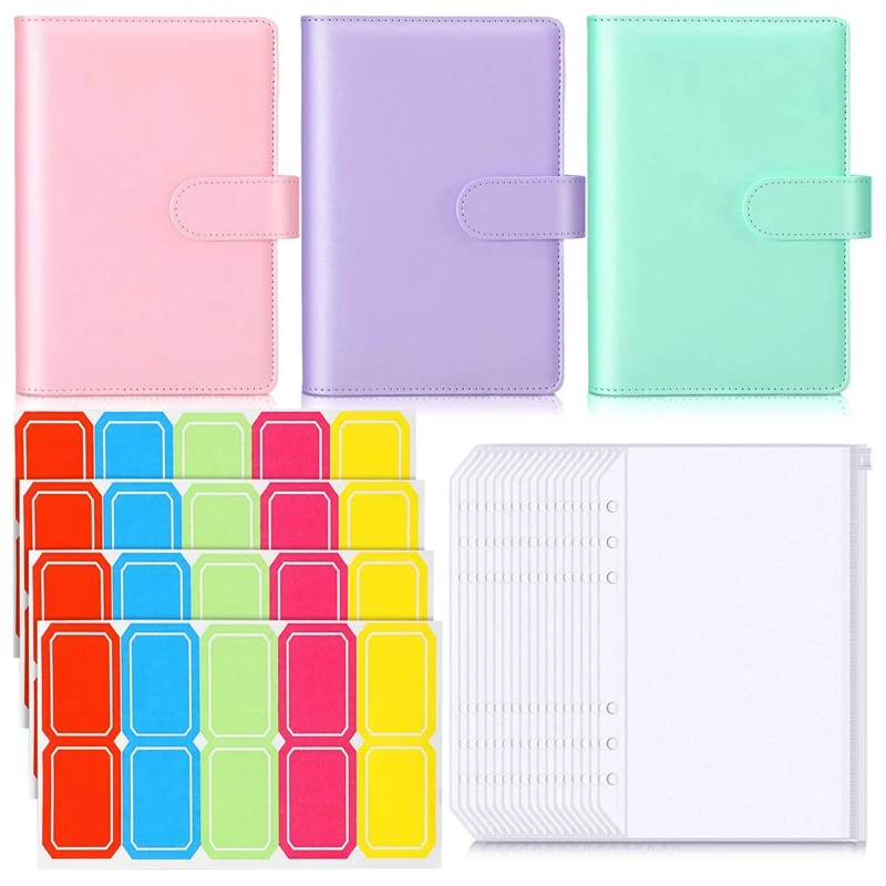 A6 Binder Pocket Loose Leaf Bag,A6 PU Notebook Binder Personal Planner Binder Cover for A6 Filler Paper with Label
A6 Binder Pocket Loose Leaf Bag,A6 PU Notebook Binder Personal Planner Binder Cover for A6 Filler Paper with Label