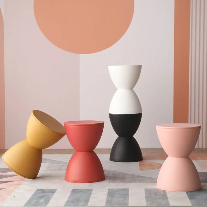 Plastic stool creative hourglass small stool simple and fashionable small apartment changing shoes round pier net red side table
Plastic stool creative hourglass small stool simple and fashionable small apartment changing shoes round pier net red side table