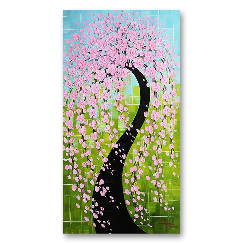 Pink Flower Knife Abstract Canvas Landscape Restaurant Living Room Decoration Painting Wall Art Hand-painted Oil Painting
Pink Flower Knife Abstract Canvas Landscape Restaurant Living Room Decoration Painting Wall Art Hand-painted Oil Painting