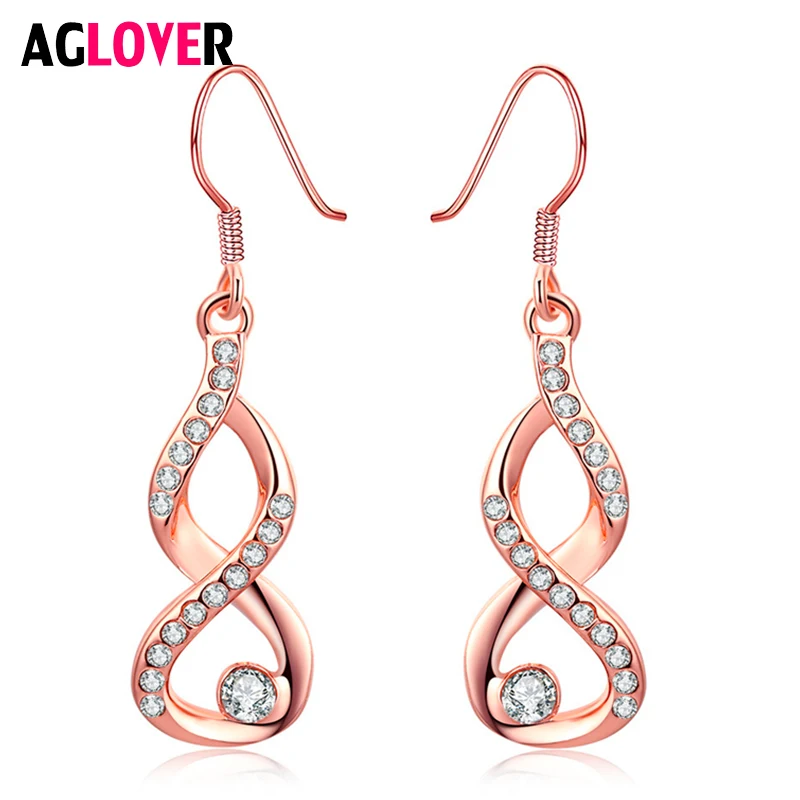 AGLOVER Fashion S925 Sterling Silver Earrings Twisted Pattern Zircon Earrings For Women Wedding Jewelry Gifts
AGLOVER Fashion S925 Sterling Silver Earrings Twisted Pattern Zircon Earrings For Women Wedding Jewelry Gifts