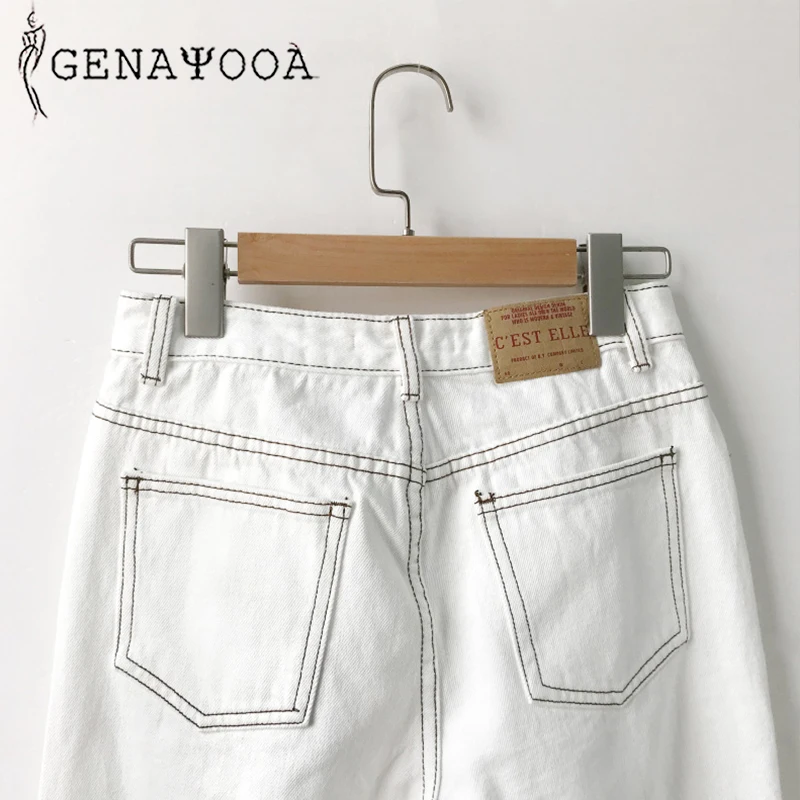 Genayooa Korean Streetwear Denim Pants High Waist Jeans Woman Casual Boyfriend Jeans For Women Vintage White Trousers 
Genayooa Korean Streetwear Denim Pants High Waist Jeans Woman Casual Boyfriend Jeans For Women Vintage White Trousers