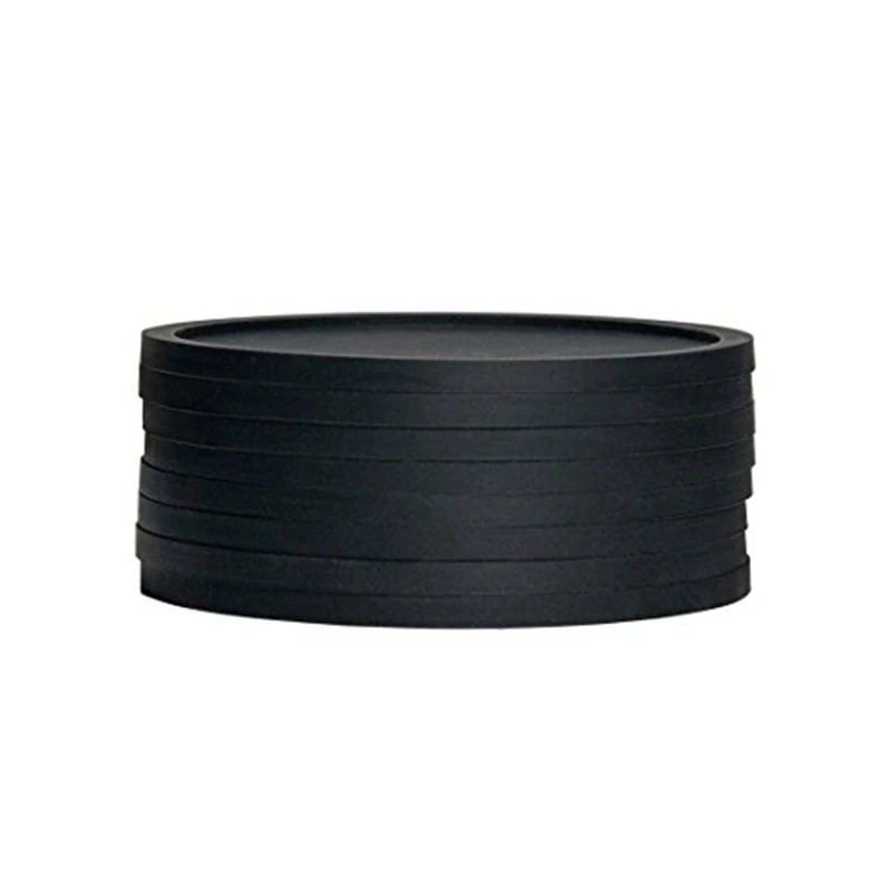 Silicone Black Drink Coasters Set of 8 Non-slip Round Soft Cup Coasters, Perfect for Bar and House, Durable Easy to Clean Black
Silicone Black Drink Coasters Set of 8 Non-slip Round Soft Cup Coasters, Perfect for Bar and House, Durable Easy to Clean Black