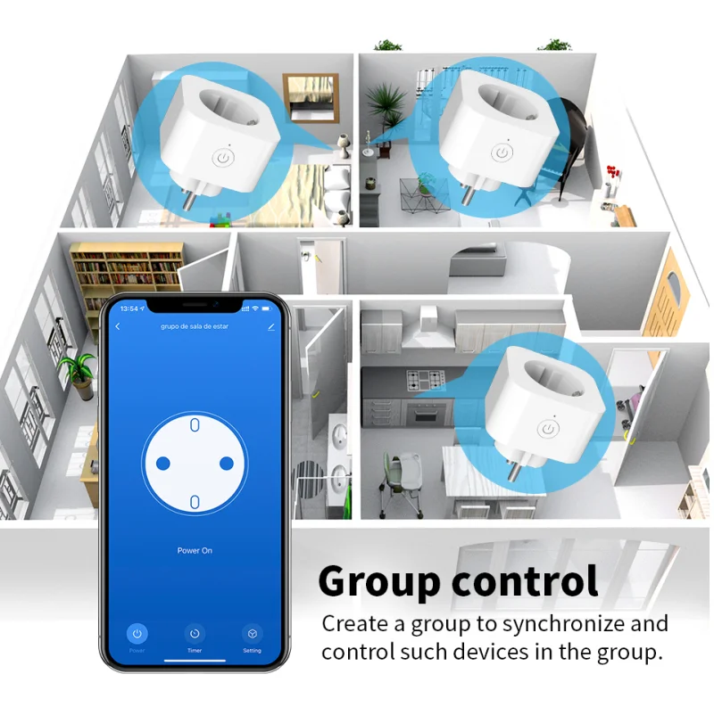10A ZigBee3.0 Tuya EU Smart Power Plug APP Wireless Remote Power Monitor Voice Control Timer Socket Work With Alexa Google
10A ZigBee3.0 Tuya EU Smart Power Plug APP Wireless Remote Power Monitor Voice Control Timer Socket Work With Alexa Google