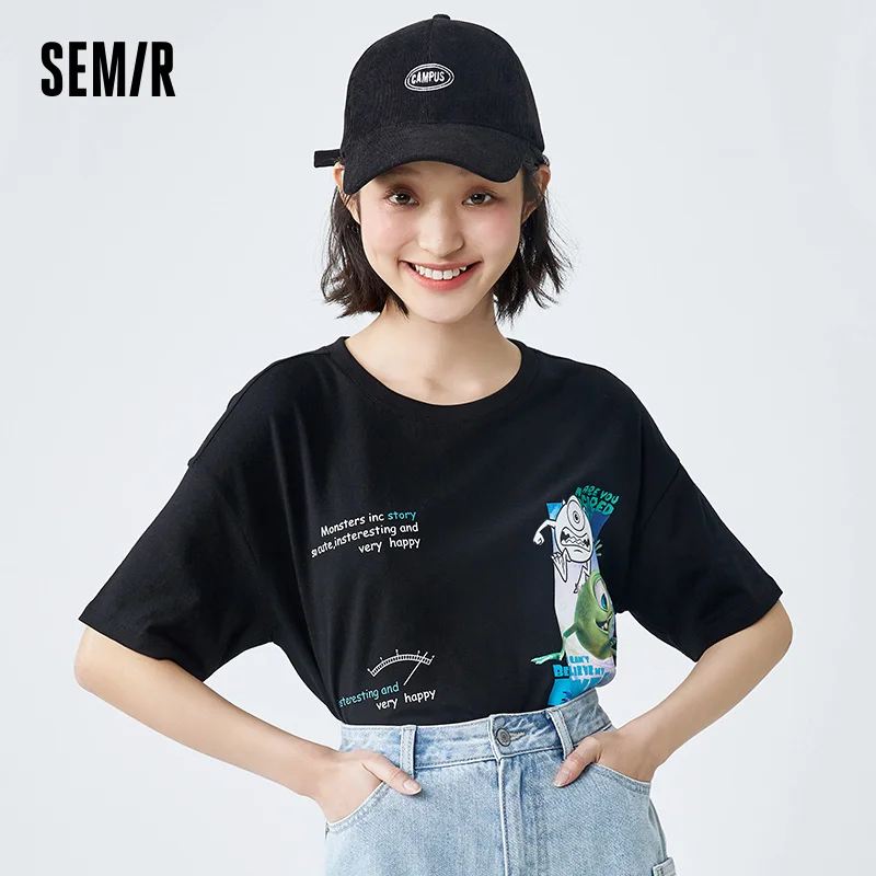 SEMIR Summer T-Shirts Women Slim Knitted White Tops Large Size Bottoming Women'S Trend T Shirt
SEMIR Summer T-Shirts Women Slim Knitted White Tops Large Size Bottoming Women'S Trend T Shirt