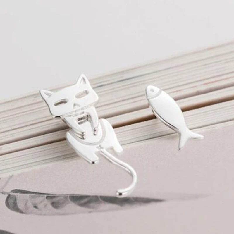 Fashion Asymmetry Stud Earrings Animal Fish Cat Stud Earrings For Women Personality Jewelry Gifts
Fashion Asymmetry Stud Earrings Animal Fish Cat Stud Earrings For Women Personality Jewelry Gifts