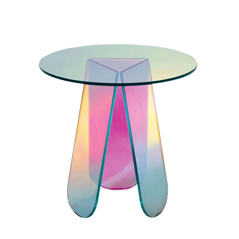 Acrylic Folding Table Simple Mini Bedside Table Colorful Laser Round Coffee Table Bedroom Bedside Living Room Furniture
Acrylic Folding Table Simple Mini Bedside Table Colorful Laser Round Coffee Table Bedroom Bedside Living Room Furniture