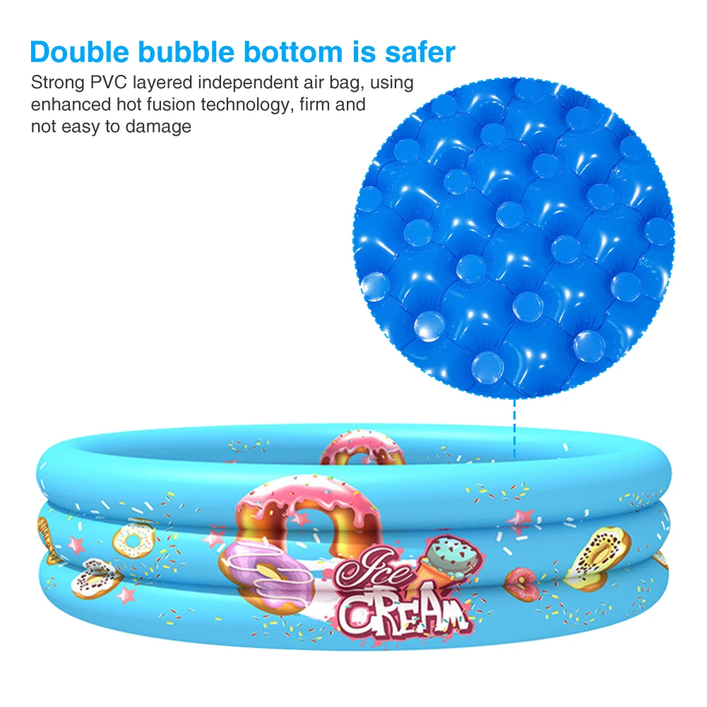 3 Ring Cycles Inflatable Kiddie Pool Toddler Ocean Ball Paddling Indoor Outdoor
3 Ring Cycles Inflatable Kiddie Pool Toddler Ocean Ball Paddling Indoor Outdoor