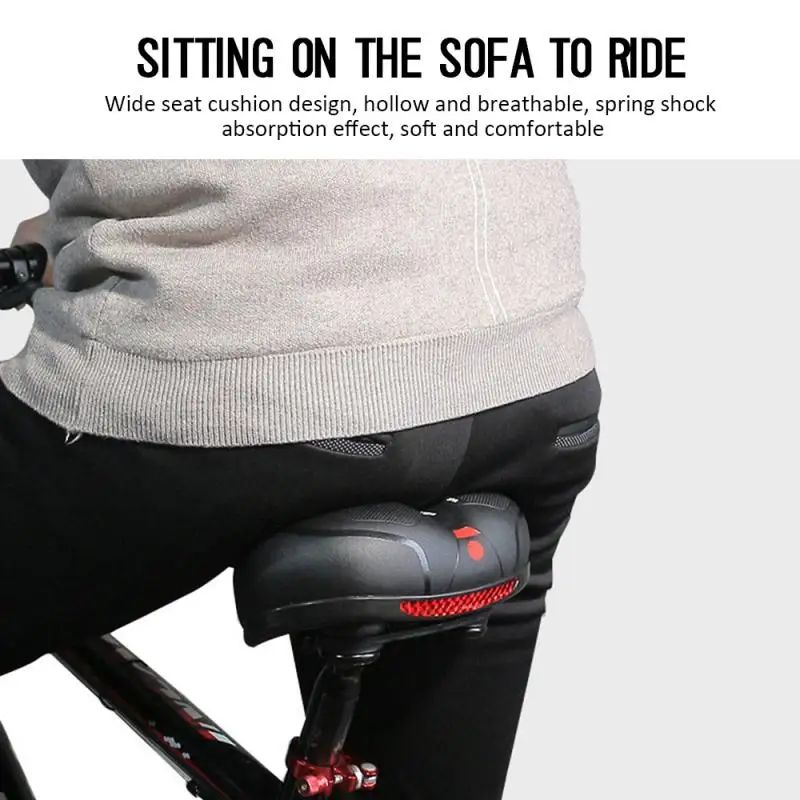 Reflective Bicycle Seat Soft Thickened Bicycle Seat Breathable Bike Saddle Seat Comfortable Foam Seat Pad Shockproof Saddle
Reflective Bicycle Seat Soft Thickened Bicycle Seat Breathable Bike Saddle Seat Comfortable Foam Seat Pad Shockproof Saddle